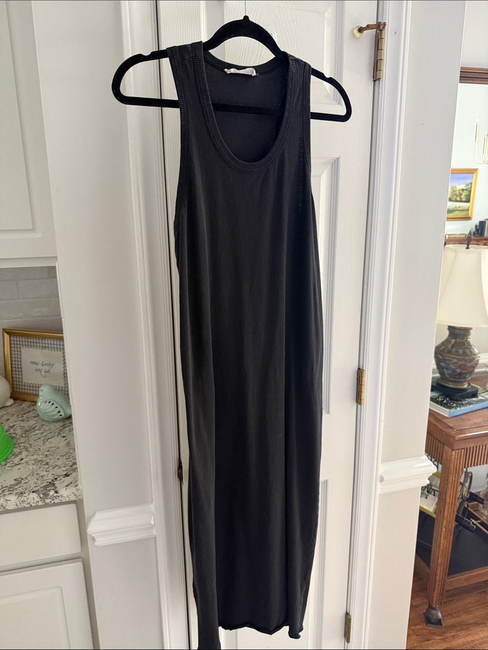Double Zero black Sleeveless Maxi Dress